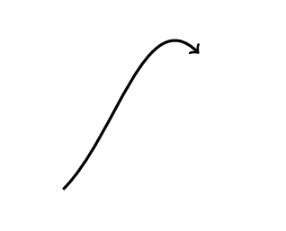 curved arrow example