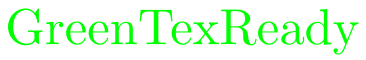 green font