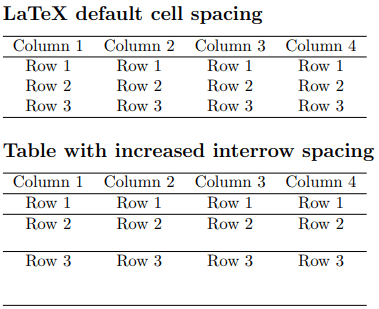 increase interrow spacing