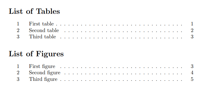 lists of tables and figures