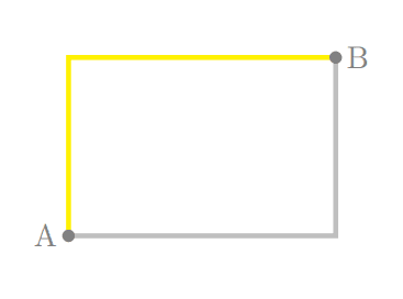 L shaped path example