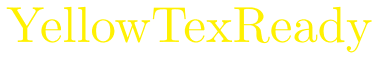 yellow font